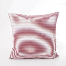 将图片加载到图库查看器，Farmhouse Plaid Striped Linen Cotton Pillow Covers Outdoor Plaid Square Pillow Cushion Case Cotton Linen Throw Pillow Covers Sofa Chair Decorative Cotton Cushions Cover Red Green Blue Pillowcase
