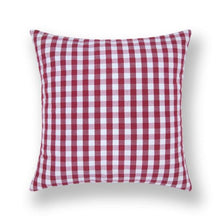 将图片加载到图库查看器，Farmhouse Plaid Striped Linen Cotton Pillow Covers Outdoor Plaid Square Pillow Cushion Case Cotton Linen Throw Pillow Covers Sofa Chair Decorative Cotton Cushions Cover Red Green Blue Pillowcase
