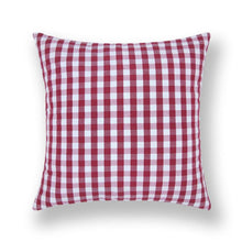 将图片加载到图库查看器，Farmhouse Plaid Striped Linen Cotton Pillow Covers Outdoor Plaid Square Pillow Cushion Case Cotton Linen Throw Pillow Covers Sofa Chair Decorative Cotton Cushions Cover Red Green Blue Pillowcase
