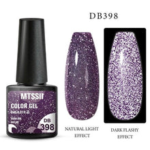 将图片加载到图库查看器，Fashion 2022 Reflective Glitter Gel Nail Polish 8 Colors Sparkling Auroras Permanent UV Diamond Gel Nail Polish Gel For Girls and Womens
