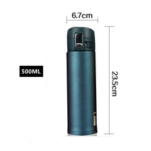 将图片加载到图库查看器，Fashion 500ml Stainless Steel Insulated Cup Coffee Tea Thermos Bottle Thermal Water Bottle Travel Drink Bottle Tumbler Warm Water Container Coffee Keeper Tea Keeper Camping Travel Coffee Tea Milk Mug Kitchen Dining Set Reusable Water Bottle
