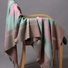 将图片加载到图库查看器，Fashion Autumn Winter Warm High Quality Long Soft Cashmere Hijabs Scarves Dot Pattern Tassels Elegant Thicken Wrap Shawl Ladies Lightweight Escharpe Soft Wool Cashmere Muffler For Women
