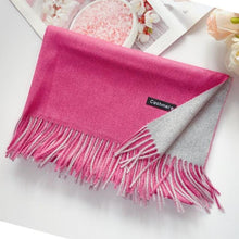 将图片加载到图库查看器，Fashion Autumn Winter Warm High Quality Long Soft Cashmere Hijabs Scarves Dot Pattern Tassels Elegant Thicken Wrap Shawl Ladies Lightweight Escharpe Soft Wool Cashmere Muffler For Women
