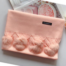 将图片加载到图库查看器，Fashion Autumn Winter Warm High Quality Long Soft Cashmere Hijabs Scarves Dot Pattern Tassels Elegant Thicken Wrap Shawl Ladies Lightweight Escharpe Soft Wool Cashmere Muffler For Women
