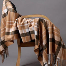 将图片加载到图库查看器，Fashion Autumn Winter Warm High Quality Long Soft Cashmere Hijabs Scarves Dot Pattern Tassels Elegant Thicken Wrap Shawl Ladies Lightweight Escharpe Soft Wool Cashmere Muffler For Women
