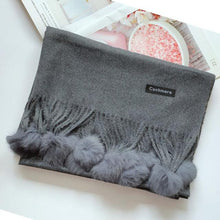 将图片加载到图库查看器，Fashion Autumn Winter Warm High Quality Long Soft Cashmere Hijabs Scarves Dot Pattern Tassels Elegant Thicken Wrap Shawl Ladies Lightweight Escharpe Soft Wool Cashmere Muffler For Women
