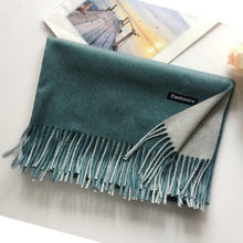 将图片加载到图库查看器，Fashion Autumn Winter Warm High Quality Long Soft Cashmere Hijabs Scarves Dot Pattern Tassels Elegant Thicken Wrap Shawl Ladies Lightweight Escharpe Soft Wool Cashmere Muffler For Women
