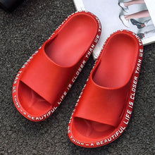 Load image into Gallery viewer, Fashion Beach Slides Massage Flip Flops Non-slip Slippers High Quality EVA Summer Men Women Quick Drying Bathroom Sandals Open Toe Soft Slippers Soft Shower Massage Slippers
