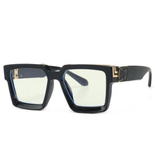 Load image into Gallery viewer, Fashion Black Design Stylish Sunglasses For Men &amp; Women Square Shape Driving Eyewear Classic Luxury Style Sun Glasses For Men Women Anti Blue Light Sun Glasses For Summer
