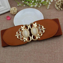 Load image into Gallery viewer, Fashion Black Elastic Waistband One-Piece Dress Women Decorative Belt Elegant Women's Style Party Dress Belts
