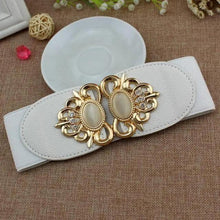 Load image into Gallery viewer, Fashion Black Elastic Waistband One-Piece Dress Women Decorative Belt Elegant Women's Style Party Dress Belts
