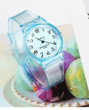 将图片加载到图库查看器，Fashion Casual Environmental Friendly Silicone Childrens Quartz Fashion Watches Retro Classic Analog Time Teacher Young Girls Teen Wrist Watch With Colorful Silicone Band For Valentine’s Day

