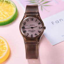 将图片加载到图库查看器，Fashion Casual Environmental Friendly Silicone Childrens Quartz Fashion Watches Retro Classic Analog Time Teacher Young Girls Teen Wrist Watch With Colorful Silicone Band For Valentine’s Day
