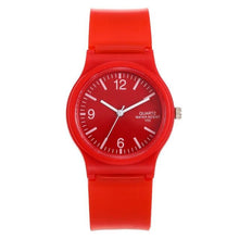 将图片加载到图库查看器，Fashion Casual Environmental Friendly Silicone Childrens Quartz Fashion Watches Retro Classic Analog Time Teacher Young Girls Teen Wrist Watch With Colorful Silicone Band For Valentine’s Day
