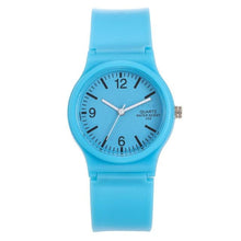 将图片加载到图库查看器，Fashion Casual Environmental Friendly Silicone Childrens Quartz Fashion Watches Retro Classic Analog Time Teacher Young Girls Teen Wrist Watch With Colorful Silicone Band For Valentine’s Day
