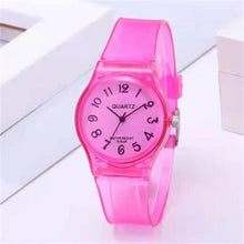 将图片加载到图库查看器，Fashion Casual Environmental Friendly Silicone Childrens Quartz Fashion Watches Retro Classic Analog Time Teacher Young Girls Teen Wrist Watch With Colorful Silicone Band For Valentine’s Day

