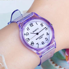 将图片加载到图库查看器，Fashion Casual Environmental Friendly Silicone Childrens Quartz Fashion Watches Retro Classic Analog Time Teacher Young Girls Teen Wrist Watch With Colorful Silicone Band For Valentine’s Day
