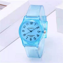 将图片加载到图库查看器，Fashion Casual Environmental Friendly Silicone Childrens Quartz Fashion Watches Retro Classic Analog Time Teacher Young Girls Teen Wrist Watch With Colorful Silicone Band For Valentine’s Day
