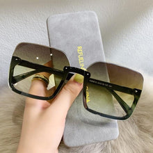 Load image into Gallery viewer, Fashion Design Women Square Sunglasses Big Frame Style Oversized Fashionable Sun Glasses For Men Popular Trendy Style Sunglasses UV400 Protection Sun Glasses
