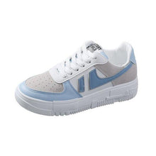 Load image into Gallery viewer, Fashion Flats Womans Sneakers Casual Breathable Vulcanized Shoes Lace Up Woman Comfort Walking White Round Head Platform Casual Sports Cute Fashion Walking School Sneakers
