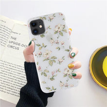 Load image into Gallery viewer, Fashion Flower Phone Case For Iphone 7 8 Plus  Iphone Xr X Xs Silicone Ultra Thin Shockproof Mobile Phone Case With Fashion Pattern Cover Stylish Beautiful Flower Pattern Colored iphone Case
