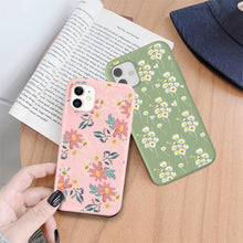 Load image into Gallery viewer, Fashion Flower Phone Case For Iphone 7 8 Plus  Iphone Xr X Xs Silicone Ultra Thin Shockproof Mobile Phone Case With Fashion Pattern Cover Stylish Beautiful Flower Pattern Colored iphone Case
