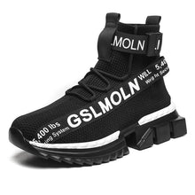 Load image into Gallery viewer, Fashion Flying Woven Sock Mens High Top Sneakers Men Non-slip Shoes Casual Shoes Running Modern Shoes Non Slip Athletic Tennis Walking Type Sneakers Hip Hop Style
