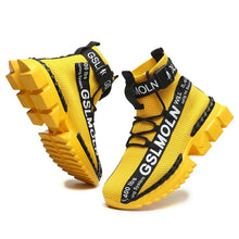 Load image into Gallery viewer, Fashion Flying Woven Sock Mens High Top Sneakers Men Non-slip Shoes Casual Shoes Running Modern Shoes Non Slip Athletic Tennis Walking Type Sneakers Hip Hop Style
