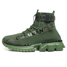 Load image into Gallery viewer, Fashion Flying Woven Sock Mens High Top Sneakers Men Non-slip Shoes Casual Shoes Running Modern Shoes Non Slip Athletic Tennis Walking Type Sneakers Hip Hop Style
