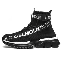 Load image into Gallery viewer, Fashion Flying Woven Sock Mens High Top Sneakers Men Non-slip Shoes Casual Shoes Running Modern Shoes Non Slip Athletic Tennis Walking Type Sneakers Hip Hop Style
