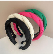 Load image into Gallery viewer, Fashion Hair Band Twist Solid Color Folds Pattern Hair Hoop Headbands Designer Hairband Gorgeous Hair Accessories For Women
