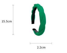 Load image into Gallery viewer, Fashion Hair Band Twist Solid Color Folds Pattern Hair Hoop Headbands Designer Hairband Gorgeous Hair Accessories For Women
