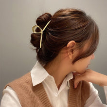 将图片加载到图库查看器，Fashion INS Hair Claws Hair Crab Clamp Hairgrip Matte Metal Hair Clip Claw Large Size INS Hair Claws Gorgeous Hair Accessories For Women
