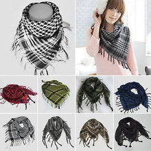 将图片加载到图库查看器，Fashion Latest Women Men Arab Shemagh Keffiyeh Palestine Scarf Shawl Wrap Scarves Keffiyeh Man Wrap Bandana Shemagh Military Scarf plaid Islamic Airsoft Muslim Multifunction Tactical Arabic Hijab Palestine Women Men Scarf
