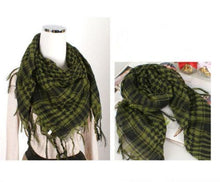 将图片加载到图库查看器，Fashion Latest Women Men Arab Shemagh Keffiyeh Palestine Scarf Shawl Wrap Scarves Keffiyeh Man Wrap Bandana Shemagh Military Scarf plaid Islamic Airsoft Muslim Multifunction Tactical Arabic Hijab Palestine Women Men Scarf
