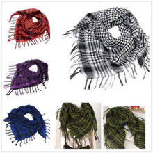 将图片加载到图库查看器，Fashion Latest Women Men Arab Shemagh Keffiyeh Palestine Scarf Shawl Wrap Scarves Keffiyeh Man Wrap Bandana Shemagh Military Scarf plaid Islamic Airsoft Muslim Multifunction Tactical Arabic Hijab Palestine Women Men Scarf
