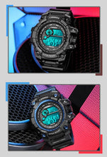 将图片加载到图库查看器，Fashion Luminous Children Watches For Boys Waterproof Electronic Silicone Strap Watch Fashion Sport Led Digital Wrist Watch Kids Sports Watch Waterproof Boys Multi-Function Digital Wristwatch
