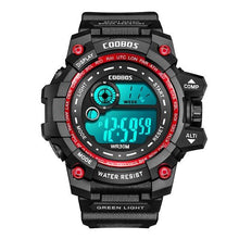 将图片加载到图库查看器，Fashion Luminous Children Watches For Boys Waterproof Electronic Silicone Strap Watch Fashion Sport Led Digital Wrist Watch Kids Sports Watch Waterproof Boys Multi-Function Digital Wristwatch
