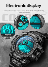 将图片加载到图库查看器，Fashion Luminous Children Watches For Boys Waterproof Electronic Silicone Strap Watch Fashion Sport Led Digital Wrist Watch Kids Sports Watch Waterproof Boys Multi-Function Digital Wristwatch
