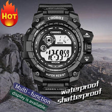 将图片加载到图库查看器，Fashion Luminous Children Watches For Boys Waterproof Electronic Silicone Strap Watch Fashion Sport Led Digital Wrist Watch Kids Sports Watch Waterproof Boys Multi-Function Digital Wristwatch
