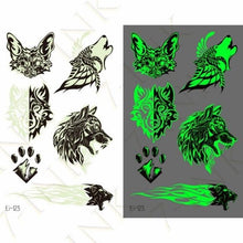 Load image into Gallery viewer, Fashion Luminous Sticker Tattoos Waterproof Temporary Different Luxury Tattoos For Womens Mens Kids
