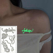 Load image into Gallery viewer, Fashion Luminous Sticker Tattoos Waterproof Temporary Different Luxury Tattoos For Womens Mens Kids
