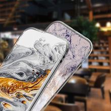 将图片加载到图库查看器，Fashion Marble Pattern Phone Case For iPhone 13 12 11 Pro Max 7 8 6 6S Plus X XR XS Max 12Mini 5 5S SE Cute Soft TPU Cover Full Body Protection with Raised Bezel
