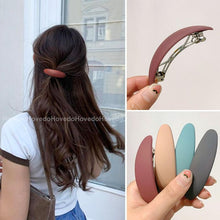 将图片加载到图库查看器，Fashion Matte Geometric Hair Clip Elegant Women Barrettes Hairpins Ponytail Holder Hairgrips Headwear Gorgeous Hair Accessories For Women
