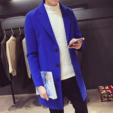 Load image into Gallery viewer, Fashion Men Casual Coat Luxury Business Trench Coat Men's Unique Style Coats Jackets Classic Windproof Simple Overcoat Long Oversized Coat Jacket
