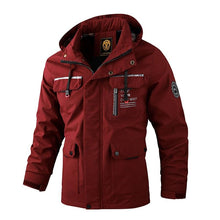 Load image into Gallery viewer, Fashion Men Casual Windbreaker Jacket Hooded Jacket Man Waterproof Outdoor Soft Men's Waterproof Windproof Jackets Breathable Snow Jacket With Hood Modern Winter Clothing Warm Thick Jacket For Outdoor
