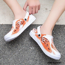 将图片加载到图库查看器，Fashion Men Sandals Summer Hole Rubber Clogs Garden Shoes Beach Flat Slippers Slip On Beach Sandals Lightweight Slippers Water Shoes
