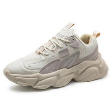 将图片加载到图库查看器，Fashion Mens Sneakers White Trend Casual Comfortable Black Mens Chunky Sneaker Design Summer White Outdoor Running Tennis Sneakers Sport Fashion Comfortable Casual Mens Sneakers
