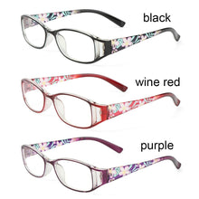 Load image into Gallery viewer, Fashion Print Reading Glasses Women Men Anti Blue Light Glasses Computer Goggles Eye Protection For Men And Women  Portable High-definition  Lens Retro Magnifier Eyewear Diopter +1.0~+4.0
