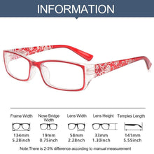 Load image into Gallery viewer, Fashion Print Reading Glasses Women Men Anti Blue Light Glasses Computer Goggles Eye Protection For Men And Women  Portable High-definition  Lens Retro Magnifier Eyewear Diopter +1.0~+4.0
